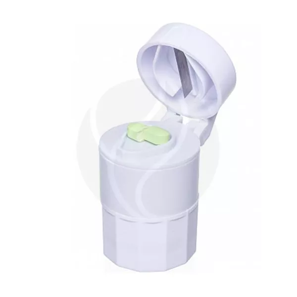 Изображение товара Пилюля таблетница с делителем размельчителем и мензуркой компактная Изображение товара Пилюля таблетница с делителем размельчителем и мензуркой компактная