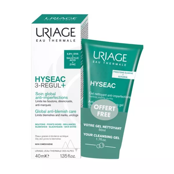 Изображение товара Uriage Hyseac набор универсальный уход и очищающий гель, 40мл+50мл Изображение товара Uriage Hyseac набор универсальный уход и очищающий гель, 40мл+50мл