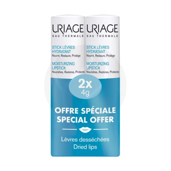 Изображение товара Uriage Eau Thermale Увлажняющий стик для губ, 4г 2шт Изображение товара Uriage Eau Thermale Увлажняющий стик для губ, 4г 2шт