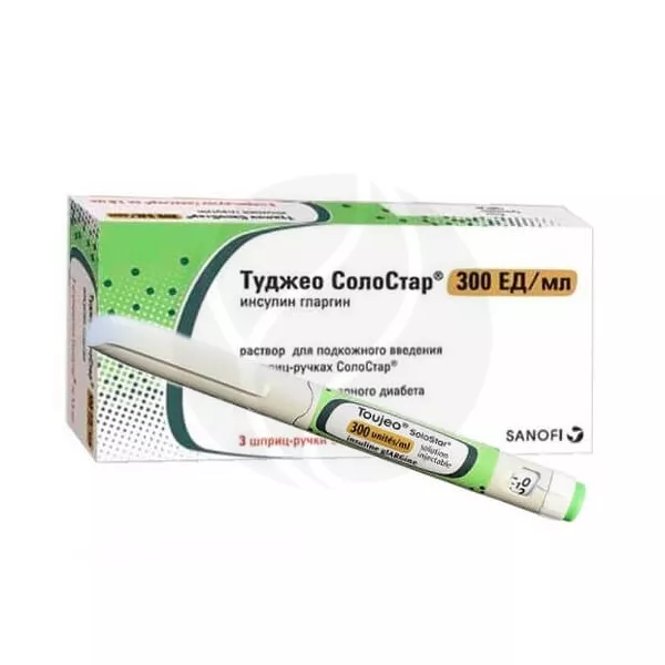 Изображение товара Инсулин длительного действия Туджео СолоСтар 300 МЕ/мл 1,5 мл в шприц-ручке