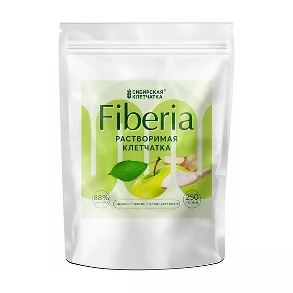 Изображение товара Растворимая клетчатка Fiberia 250 г для поддержки пищеварения и детоксикации Изображение товара Растворимая клетчатка Fiberia 250 г для поддержки пищеварения и детоксикации