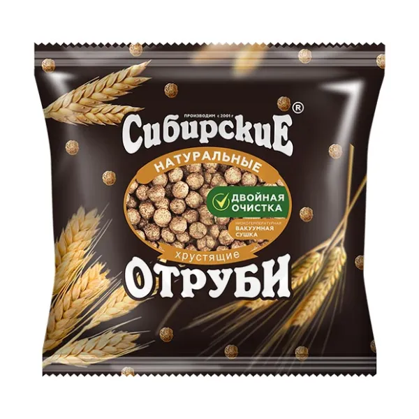 Изображение товара Сибирская клетчатка Сибирские отруби Сила овощей хрустящие, 100г