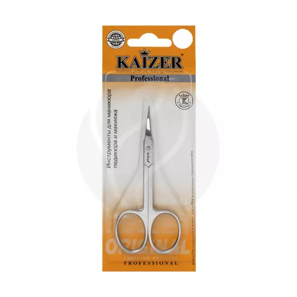 Изображение товара Маникюрные ножницы Kaizer закругленные для кутикулы из стали Пакистан Изображение товара Маникюрные ножницы Kaizer закругленные для кутикулы из стали Пакистан