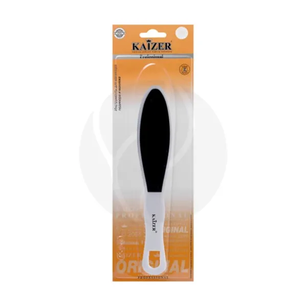 Kaizer терка педикюрная профессиональная, натуральный бук 27см Р60/120