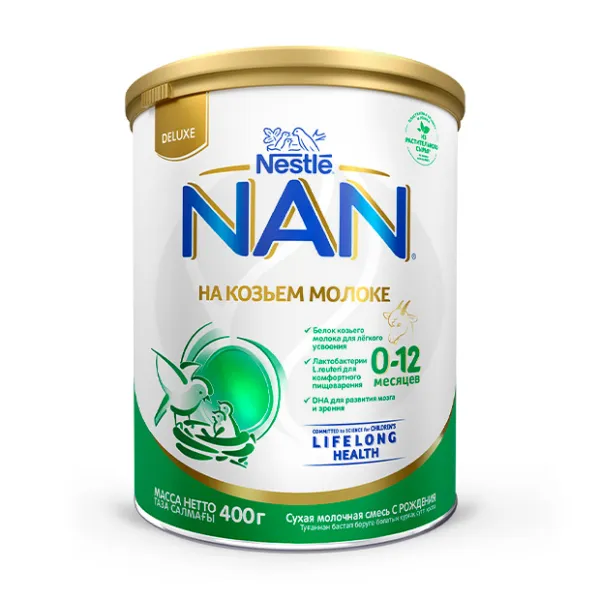 Изображение товара Nestle NAN смесь на козьем молоке (0-12мес), 400г