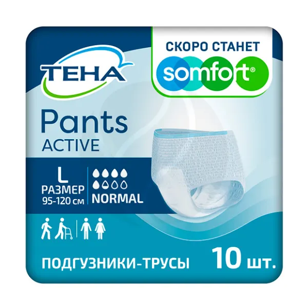 Изображение товара Tena Pants Active Normal подгузники-трусы для активных людей, р.L