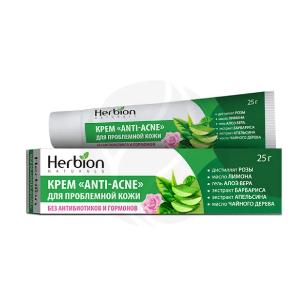 Изображение товара Крем Herbion Anti-acne для проблемной кожи 25 г натуральное средство для акне