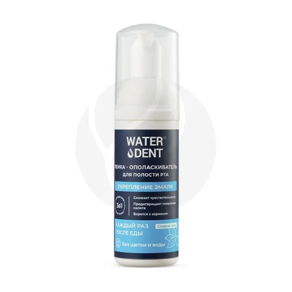 Изображение товара Water dent пенка очищающая зубная укрепление эмали, 50мл