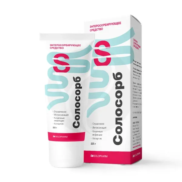 Изображение товара Солосорб гель для приготовления суспензии внутренняя, 225 г, Гротекс