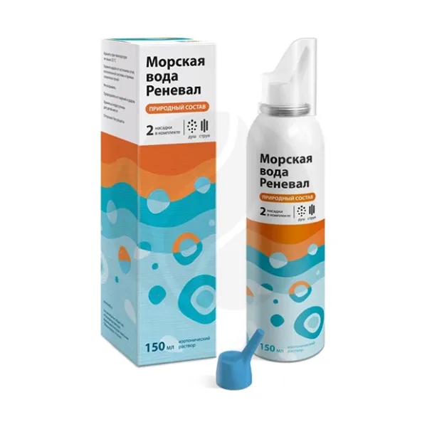 Изображение товара Способствующий здоровью спрей назальный Морская вода Реневал 150 мл