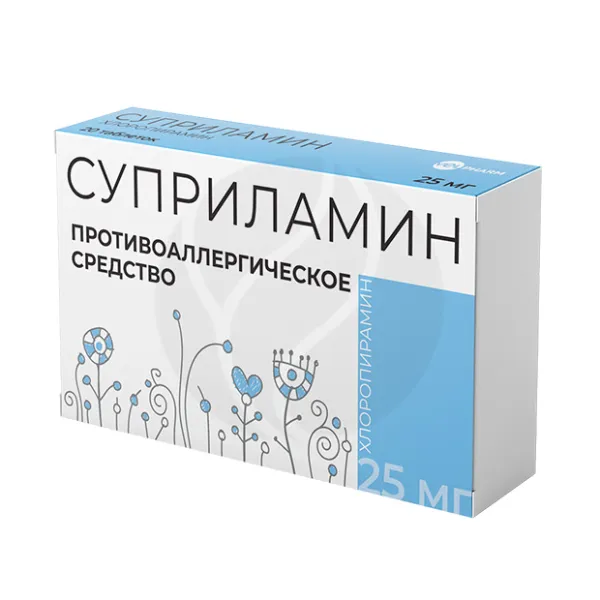 Изображение товара Суприламин таблетки 25мг, №20