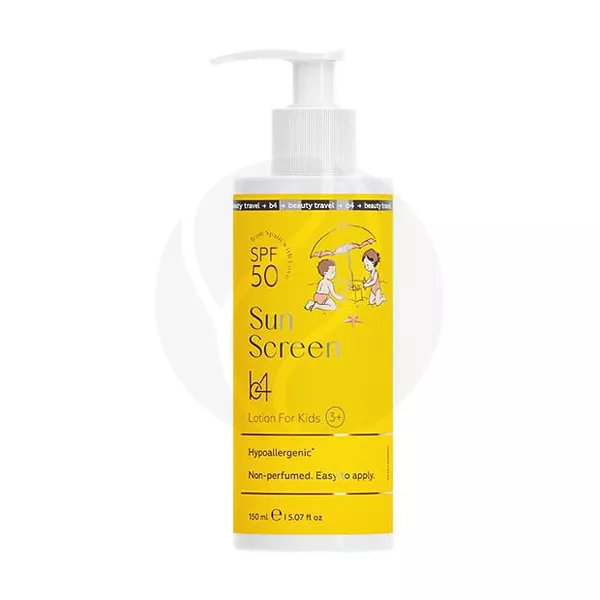 Изображение товара b4 Sun Screen Kids детское солнцезащитное молочко (3+) SPF50, 150мл Изображение товара b4 Sun Screen Kids детское солнцезащитное молочко (3+) SPF50, 150мл