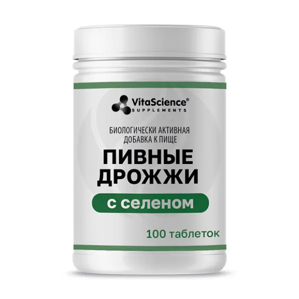 Изображение товара Vitascience Дрожжи пивные с селеном таблетки 100 шт