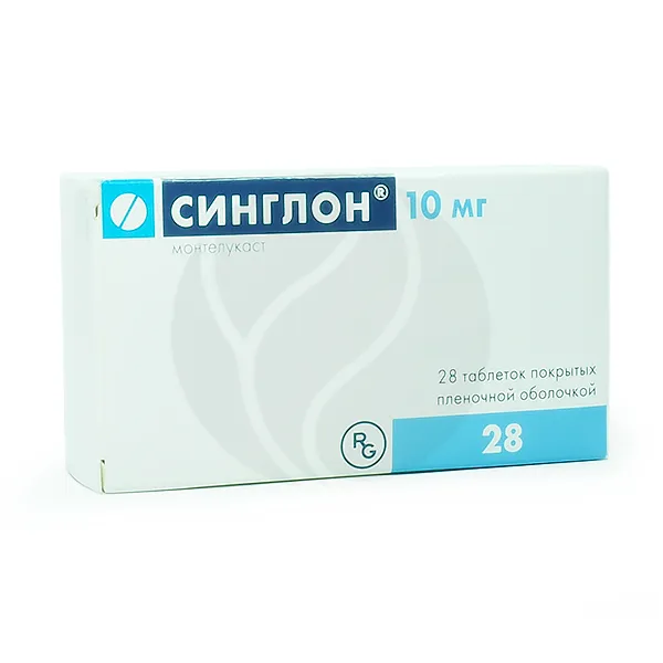 Изображение товара Синглон 10 мг таблетки покрытые пленочной оболочкой для лечения астмы