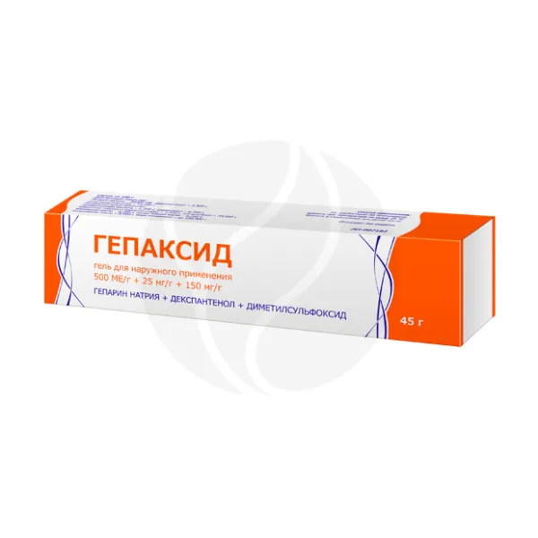 Изображение товара Гепаксид гель для наружного применения 45г противовоспалительное обезболивающее
