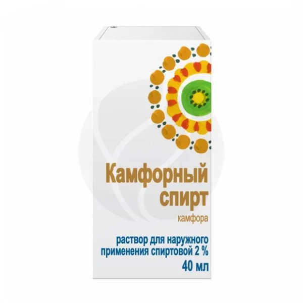 Изображение товара Камфорный спирт раствор д/наружн. прим. 2%, 40мл