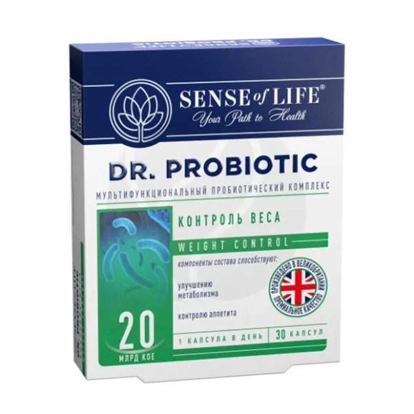 Изображение товара Sense of Life Dr.Probiotic Контроль веса капсулы 30 шт для похудения и здоровья кишечника
