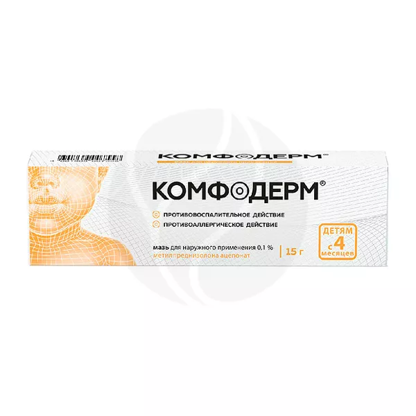 Изображение товара Комфодерм мазь 0,1% для внешнего применения 15 г Акрихин