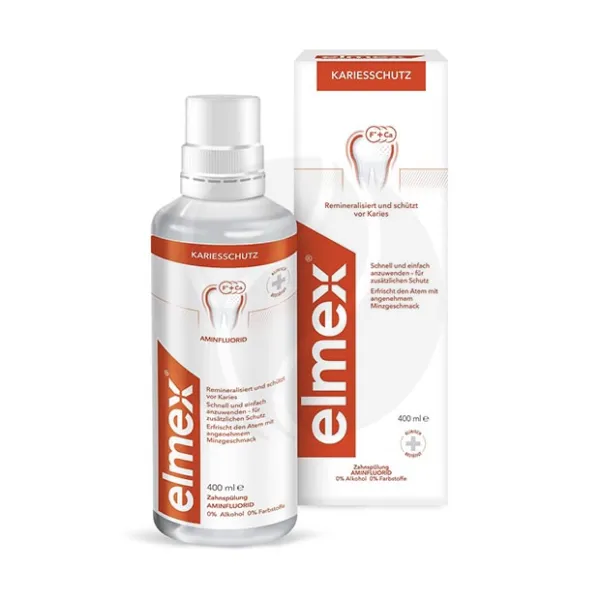 Elmex Kariesschutz ополаскиватель для рта защита от кариеса, 400мл