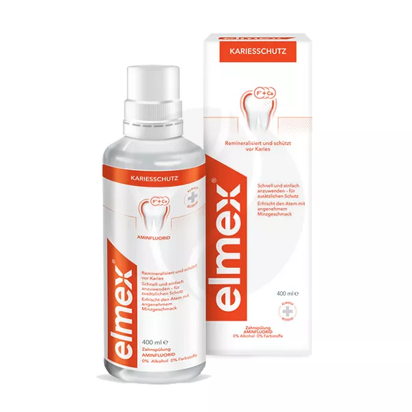 Изображение товара Elmex Защита от кариеса ополаскиватель для рта , 400мл Изображение товара Elmex Защита от кариеса ополаскиватель для рта , 400мл
