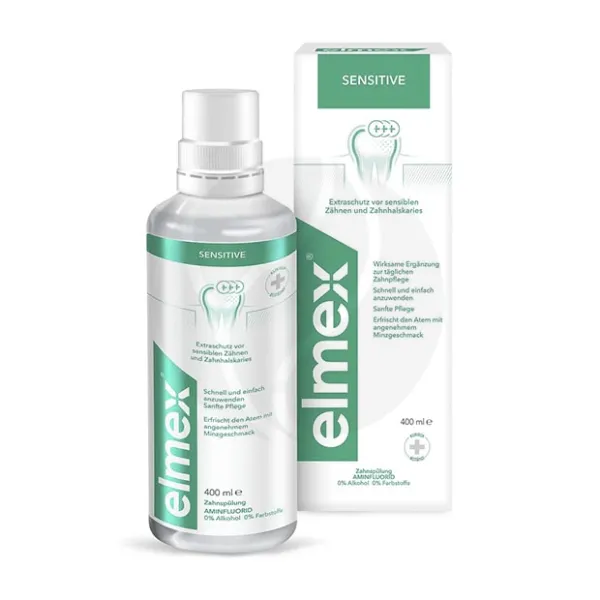 Изображение товара Elmex Sensitive ополаскиватель для рта чувствительные зубы 400мл Польша