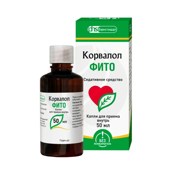Изображение товара Корвалол Фито капли д/приема внутрь, 50мл Изображение товара Корвалол Фито капли д/приема внутрь, 50мл