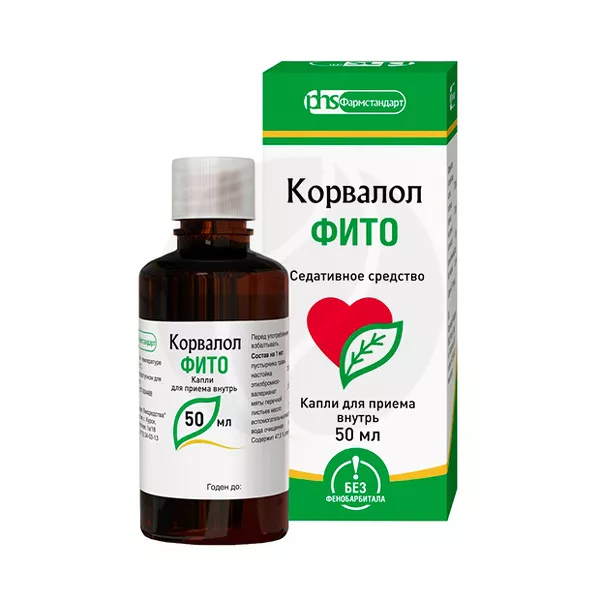 Изображение товара Корвалол Фито капли д/приема внутрь, 50мл Изображение товара Корвалол Фито капли д/приема внутрь, 50мл