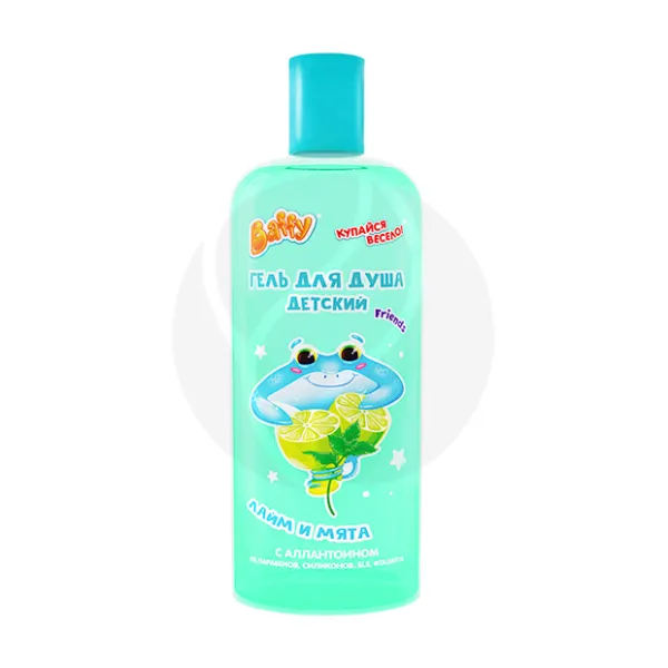 Изображение товара Детский гель для душа Baffy лайм и мята 250мл безопасное средство для детей