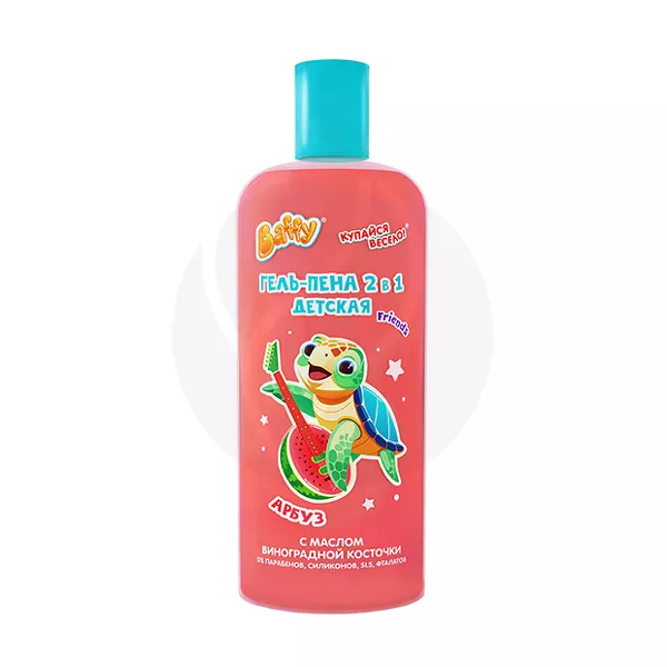 Изображение товара Baffy гель-пена детская 2в1 Арбуз (3+), 250мл Изображение товара Baffy гель-пена детская 2в1 Арбуз (3+), 250мл