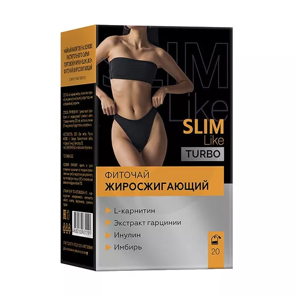 Изображение товара Фиточай Жиросжигающий Slim Like 1,5г №20 Три Листа натуральный для похудения и ускорения обмена вещ