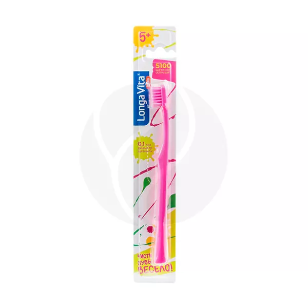 Изображение товара Longa Vita Kids зубная щетка детская мягкая (5+), цвет в ассортименте Изображение товара Longa Vita Kids зубная щетка детская мягкая (5+), цвет в ассортименте