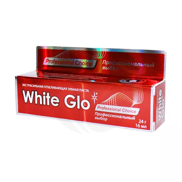 Изображение товара Зубная паста White Glo профессиональный выбор отбеливающая 24г Изображение товара Зубная паста White Glo профессиональный выбор отбеливающая 24г