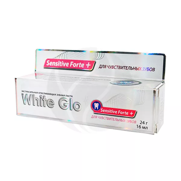 Изображение товара Зубная паста White Glo Sensitive Forte+ для чувствительных зубов 24 г Изображение товара Зубная паста White Glo Sensitive Forte+ для чувствительных зубов 24 г