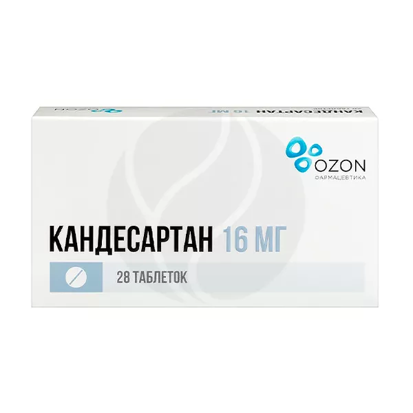 Изображение товара Кандесартан таблетки 16мг, №28 Озон Изображение товара Кандесартан таблетки 16мг, №28 Озон