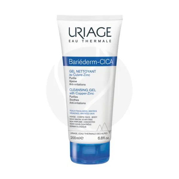 Uriage Bariederm Cica гель очищающий, 200мл