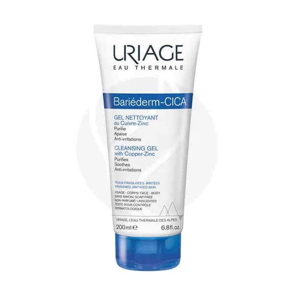 Изображение товара Уходовый гель Uriage Bariederm-Cica для поврежденной кожи 200мл Изображение товара Уходовый гель Uriage Bariederm-Cica для поврежденной кожи 200мл