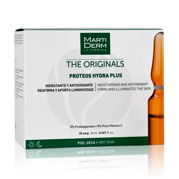 Изображение товара Сыворотка для лица в ампулах MartiDerm Proteos Hydra Plus 30 шт, увлажнение и омоложение