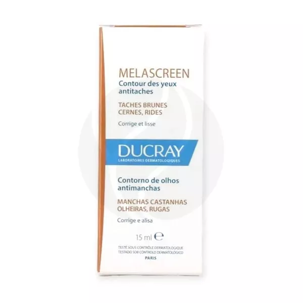Изображение товара Ducray Melascreen крем вокруг глаз против пигментации, 15мл Изображение товара Ducray Melascreen крем вокруг глаз против пигментации, 15мл