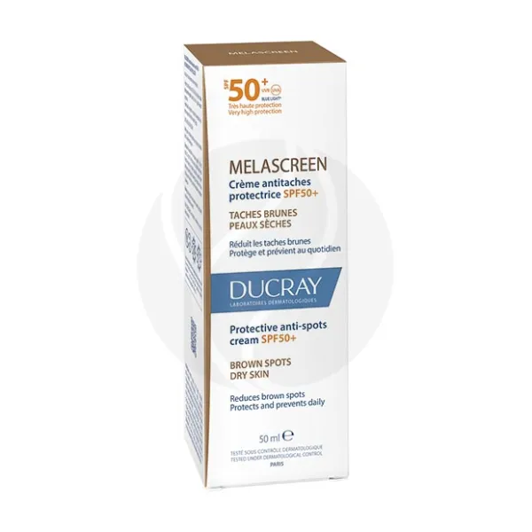 Изображение товара Защитный крем против пигментации SPF50+ Ducray Melascreen 50мл для сухой кожи Изображение товара Защитный крем против пигментации SPF50+ Ducray Melascreen 50мл для сухой кожи