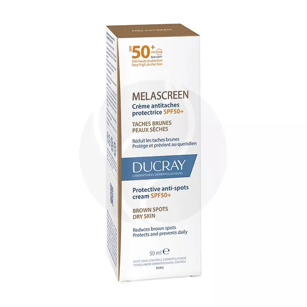 Изображение товара Защитный крем против пигментации SPF50+ Ducray Melascreen 50мл для сухой кожи Изображение товара Защитный крем против пигментации SPF50+ Ducray Melascreen 50мл для сухой кожи