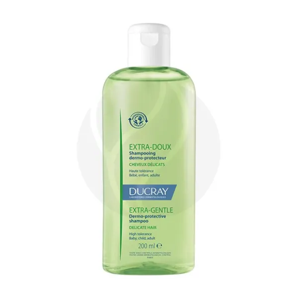 Изображение товара Ducray Extra-Doux защитный шампунь для частого применения 200мл для мягкости и блеска волос