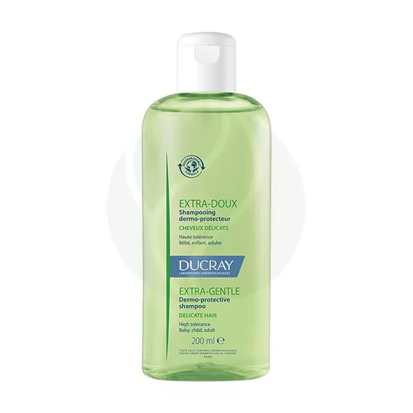 Изображение товара Ducray Extra-Doux защитный шампунь для частого применения 200мл для мягкости и блеска волос