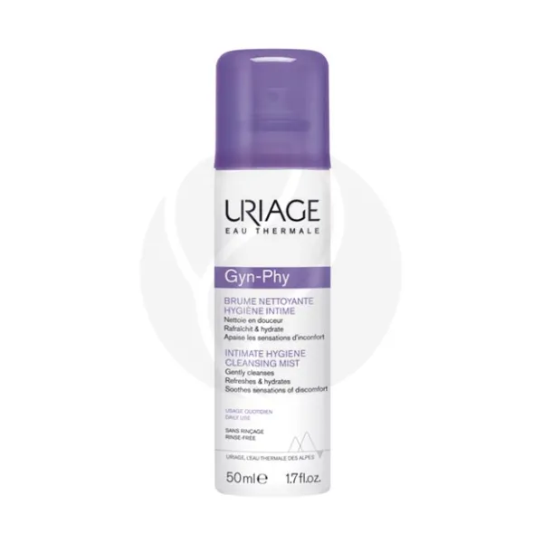 Uriage Gyn-Phy Дымка-спрей очищающая для интимной гигиены, 50мл