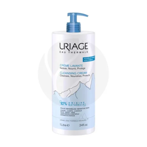Uriage Eau Thermale крем очищающий пенящийся, 1000мл