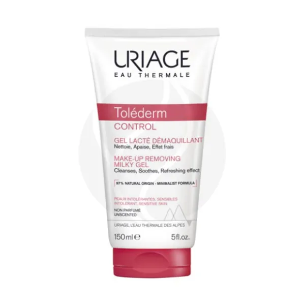 Uriage Tolederm гель-молочко деликатное очищающее для снятия макияжа, 150мл