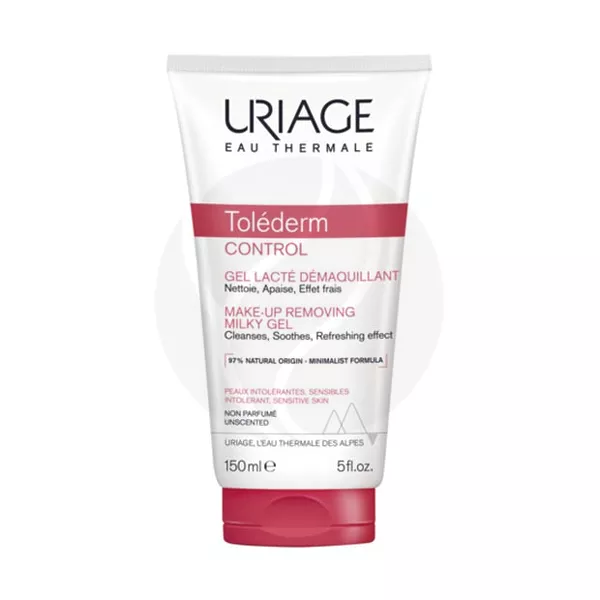 Изображение товара Uriage Tolederm гель-молочко деликатное очищающее для снятия макияжа, 150мл Изображение товара Uriage Tolederm гель-молочко деликатное очищающее для снятия макияжа, 150мл