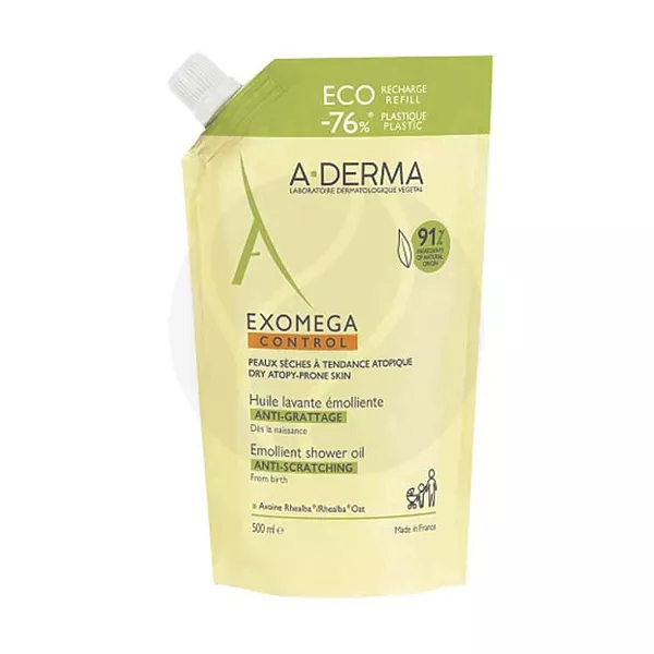 Изображение товара Exomega Control Смягчающее масло для душа 500мл для сухой и атопичной кожи Изображение товара Exomega Control Смягчающее масло для душа 500мл для сухой и атопичной кожи