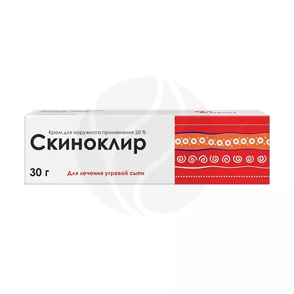Изображение товара Скиноклир крем для наружного применения 20% 30г уход за кожей Изображение товара Скиноклир крем для наружного применения 20% 30г уход за кожей