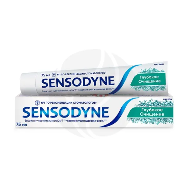 Изображение товара Зубная паста Sensodyne Глубокое очищение 75мл для чувствительных зубов