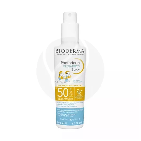 Изображение товара Bioderma Photoderm Pediatrics спрей солнцезащитный для детей SPF50+, 200мл Изображение товара Bioderma Photoderm Pediatrics спрей солнцезащитный для детей SPF50+, 200мл